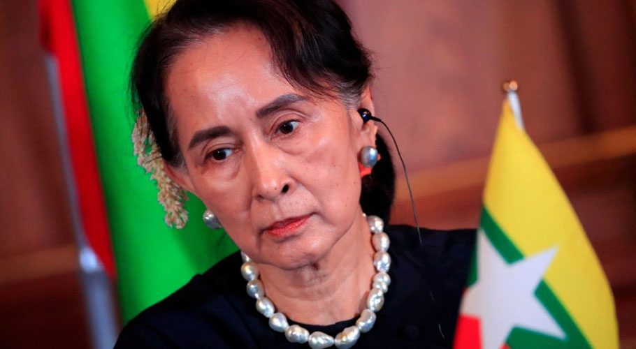 Aung San Suu Kyi has been under detention since the coup on February 1. Source: Al Jazeera/ Reuters