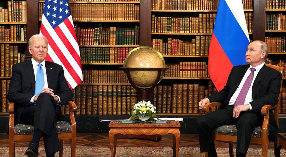 US President Joe Biden and Russia's President Vladimir Putin meet in Geneva, Switzerland. Source: Reuters