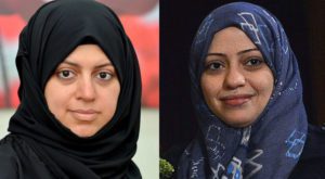 Samar Badawi and Nassima al-Sadah were arrested in August 2018; Source: Twitter