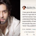 Bilal Abbas Khan, who earlier this year found a place in the reputable ‘30 under 30 Global Asian Stars’ list of Britain’s weekly magazine Eastern Eye, has recently slammed media to become more responsible for whom the platform writes.