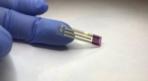 The scientists developed a non-invasive, printable saliva test strip for diabetics. Source: Reuters