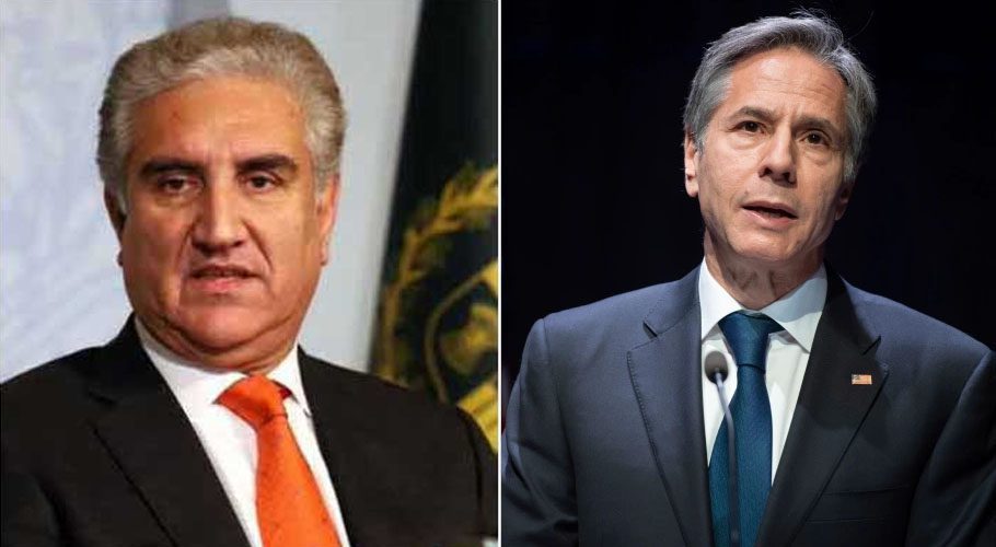 Foreign Minister Shah Mahmood Qureshi had a telephonic conversation with the US Secretary of State Antony J. Blinken