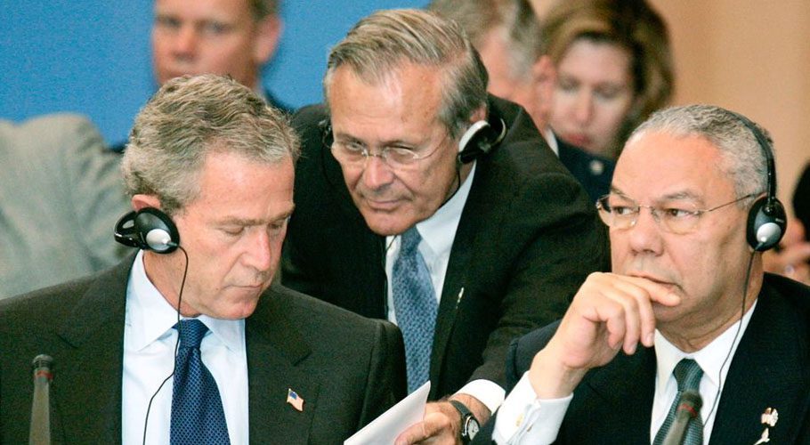 In 2004, Bush twice refused to accept Rumsfeld's offer to resign. Source: Reuters
