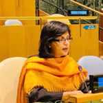 SPAM on Poverty Alleviation and Social Protection, Dr Sania Nishtar, addressing high-level political forum on sustainable development in New York. Source: PID