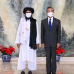 Chinese State Councilor and Foreign Minister Wang Yi meets Mullah Abdul Ghani Baradar, political chief of Afghanistan's Taliban. Source: Reuters.