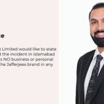 Pakistani famous leather brand 'Jafferjees' has published a statement to disassociate itself from Zahir Jaffer