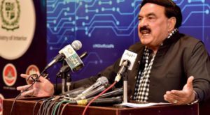 Interior Minister Sheikh Rashid Ahmed said that the Torkham and Chaman border between Pakistan and Afghanistan is very calm (Photo: Facebook / Home Minister Official)