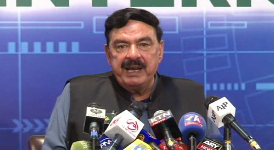 Interior Minister addresses a press conference in Islamabad. (Source: DawnNewsTV)