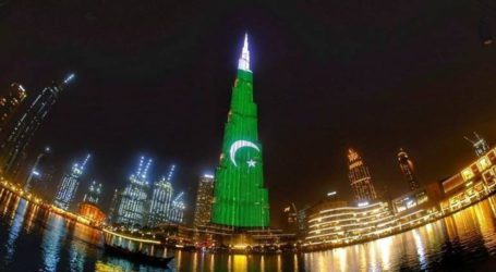 Burj Khalifa displays Pakistani flag on its Independence Day