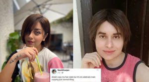 Nasir Khan Jan has claimed actress Alizeh Shah has copied his hairstyle (REVIEWIT)