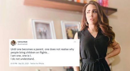 Irritated with crying babies, Ushna Shah does not understand why people bring children on flights