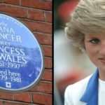 The plaque is on the building that was her home between 1979 and 1981. Source: Reuters.