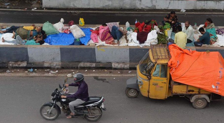 More than 250,000 people were evicted across India during the coronavirus pandemic. Source: AFP