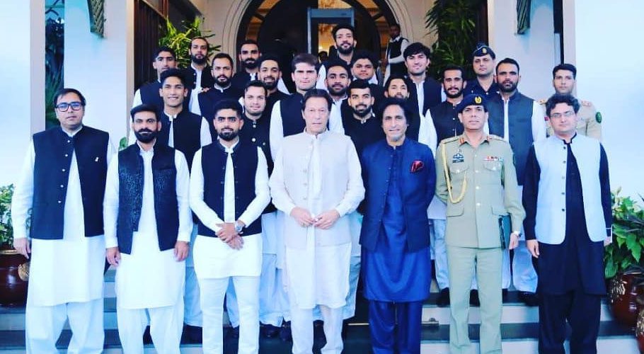 Prime Minister Imran Khan met with the squad of T20 cricket team. Source: PM's Office.