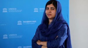 Malala Yousafzai was shot by a Taliban gunman in Pakistan as she left school in 2012. Source: Reuters.