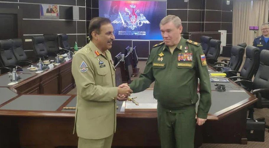 General Nadeem Raza visited Russia to witness Exercise Peace Mission-2021. Source: APP.