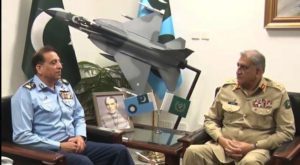 Gen Bajwa was given a detailed briefing on operational matters of PAF. Source: ISPR.