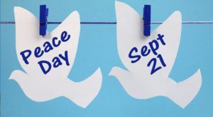 International Day of Peace is observed on 21 September. Source: UN News.