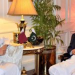 Deputy Prime Minister and Minister of Foreign Affairs of the state of Qatar called on Chief of Army Staff General Qamar Javed Bajwa. Source: ISPR.