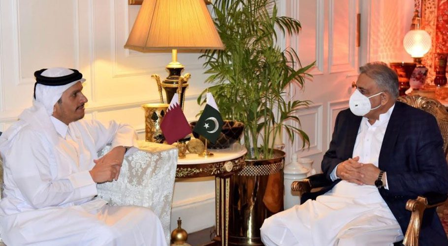 Deputy Prime Minister and Minister of Foreign Affairs of the state of Qatar called on Chief of Army Staff General Qamar Javed Bajwa. Source: ISPR.