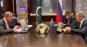 Foreign Minister Shah Mahmood Qureshi met with Foreign Minister Sergey Lavrov of Russia. Source: APP.
