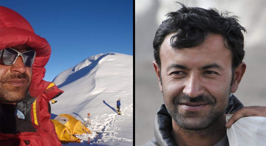 Wajid Nagri and two Czech climbers are stranded on Mount Rakaposhi. Source: Twitter.