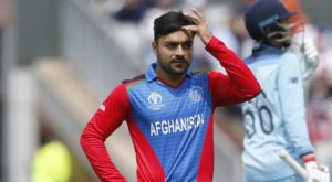 Rashid was named Afghanistan captain for the T20 World Cup. Source: Cricinfo/Gettys Images