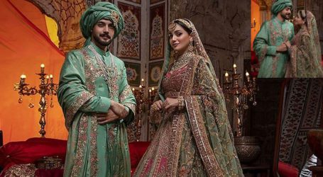 In pictures: Celebrity couple Aima Baig and Shahbaz Shigri pair up for fancy bridal shoot