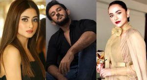 Ishq e Laa lead is an exciting drama featuring Sajal Aly, Azaan Sami Khan, and Yumna Zaidi in the lead cast (File)
