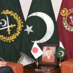 Japanese Ambassador Kuninori Matsuda pays farewell calls to COAS Bajwa. Source: ISPR.