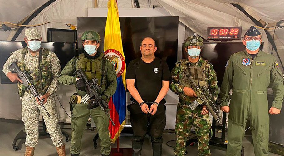 Colombia's armed forces captured Dairo Antonio Usuga known as Otoniel. Source: Reuters. 