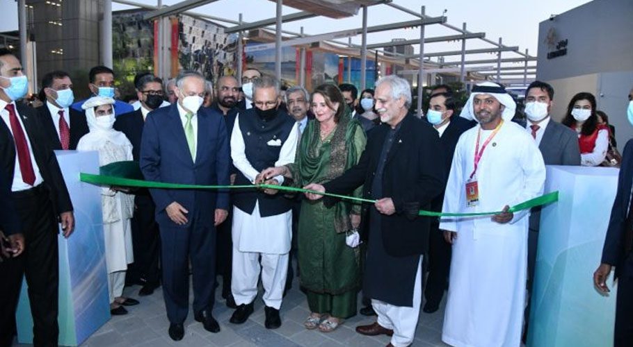 The president inaugurated the Pakistan Pavilion, themed as ‘Hidden Treasure’. Source: APP.