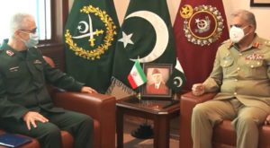He met with the Chief of General Staff (CGS) of Armed Forces of the Islamic Republic of Iran. Source: ISPR.
