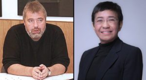The Norwegian Nobel Committee has decided to award the Nobel Peace Prize for 2021 to Filipino-American journalist Maria Ressa and Russian Dmitry Muratov. Source: Rappler.
