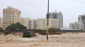 Tropical Cyclone Shaheen slammed into Oman on Sunday. Source: Reuters.