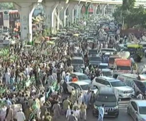 PML-N, JUI-F workers stage protest demonstration in Rawalpindi