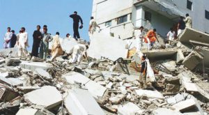 A 7.6 magnitude earthquake on the Richter scale struck at 08:52 AM local time on October 08, 2005. Source: Dawn.