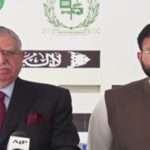 Minister for Finance and Revenue Shaukat Tarin was addressing a press conference in Islamabad: Source: APP/Radio Pakistan.