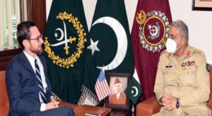 US special envoy on Afghanistan meets Gen Qamar. (Source: ISPR)