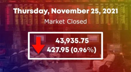 Stock market falls below 44,000 level amid negative news flow