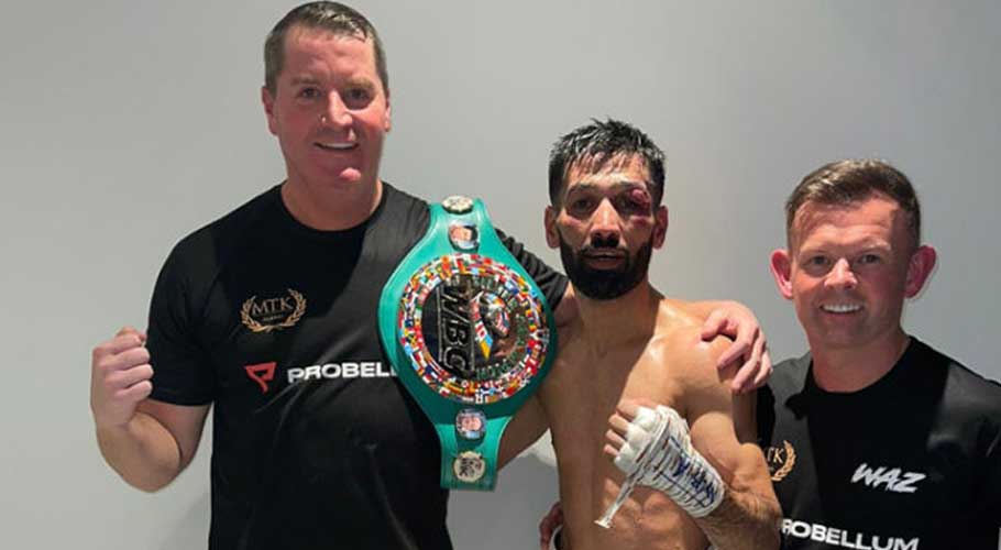Waseem one-sidedly won his fight for two titles. (Source: Online)