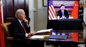 US President Joe Biden and Chinese counterpart held a three-hour long summit. Source: Reuters.