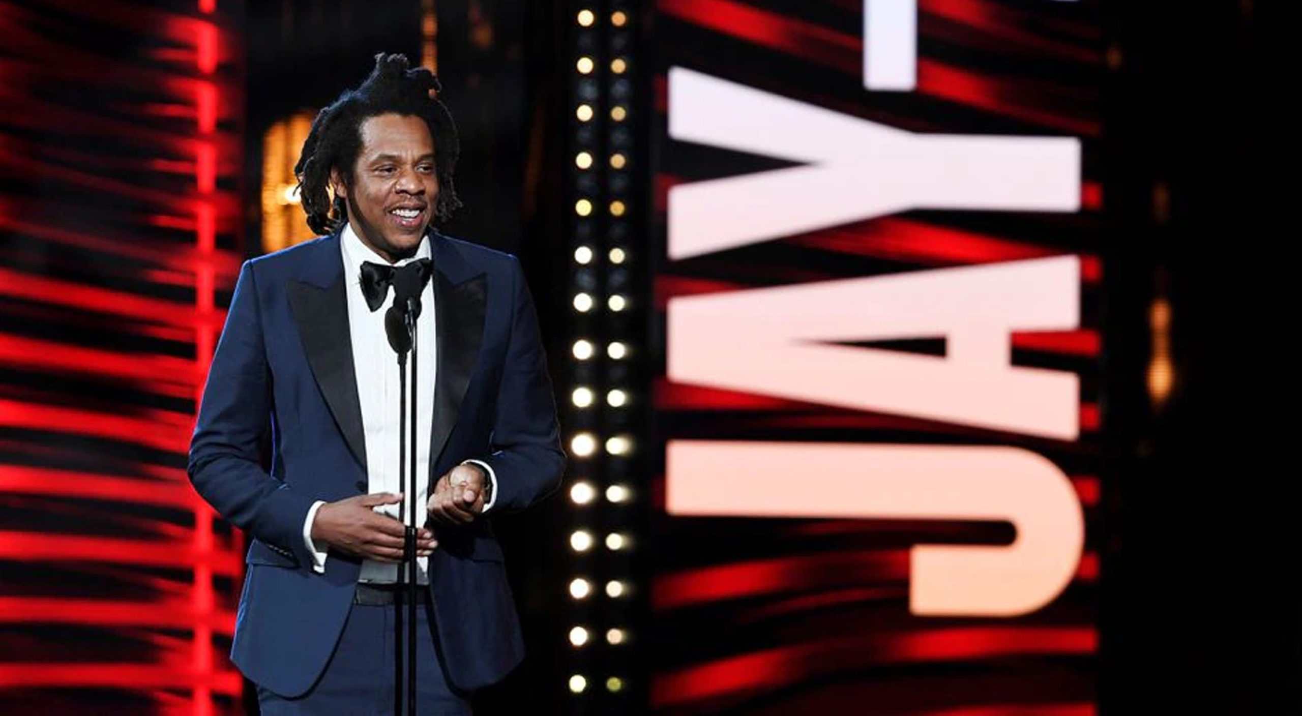 Former US President Barack Obama introduced rapper JAY-Z at the ceremony. Source: Reuters.
