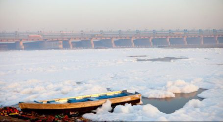 Yamuna River in India fills with toxic foam