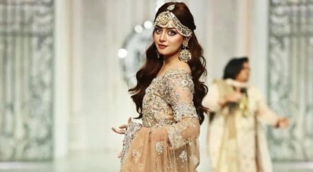 Alizeh Shah takes a tumble on HUM Bridal Couture Week’s ramp