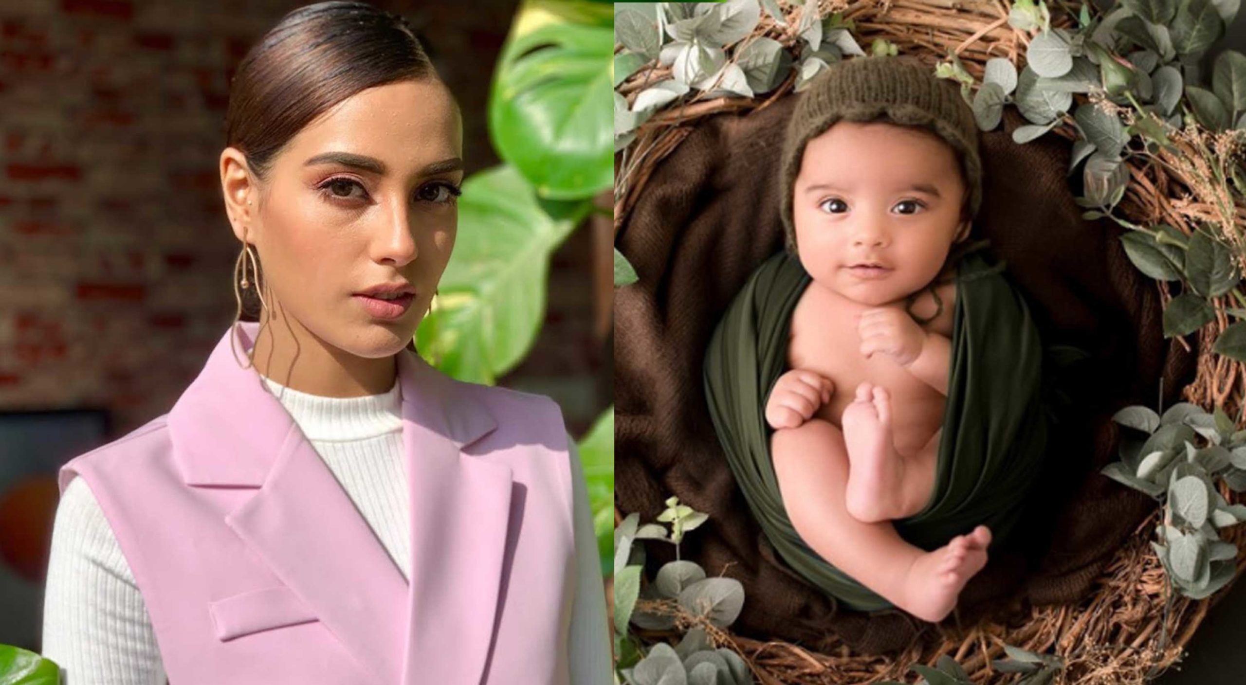 Iqra Aziz introduces fans to 5-month-old son Kabir. (Source: Online)