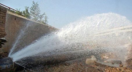 72-inch diameter pipeline supplying water to Karachi burst