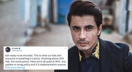 ‘This is what we are breathing in Lahore’: Ali Zafar raises alarm over air quality