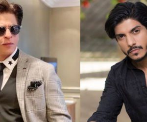Mohsin Abbas Haider receives autograph from SRK