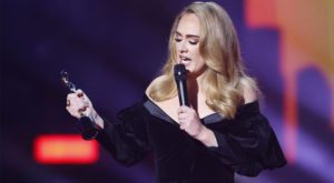 Adele won the top three prizes at the BRIT Awards. Source: Reuters.